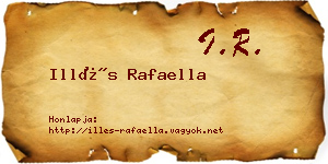 Illés Rafaella névjegykártya